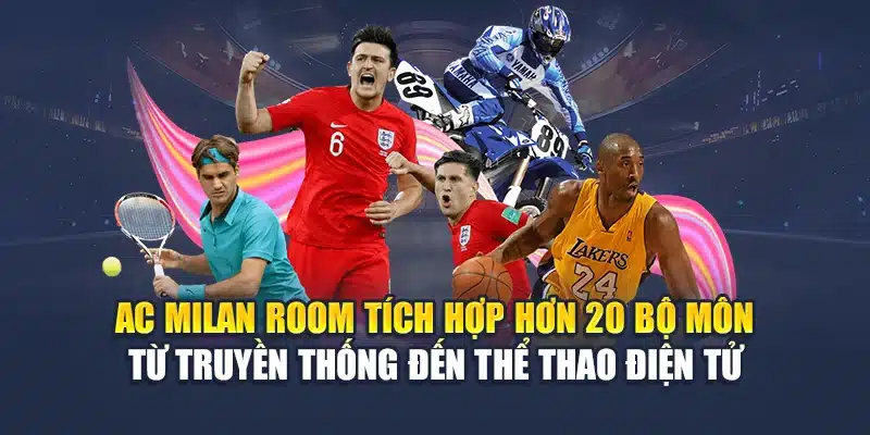 Khám Phá AC Milan Room – Sảnh Cược Thể Thao Đỉnh Cao Tại M88 1 AC Milan Room tích hợp hơn 20 bộ môn từ truyền thống đến thể thao điện tử